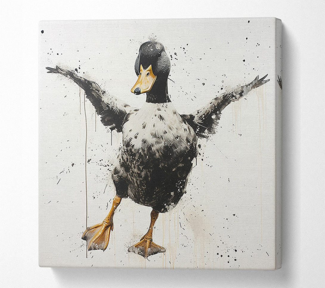  A Canvas Print of Flying Duck Canvas Wall Art
