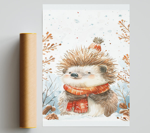 Red-Capped Hedgehog Poster