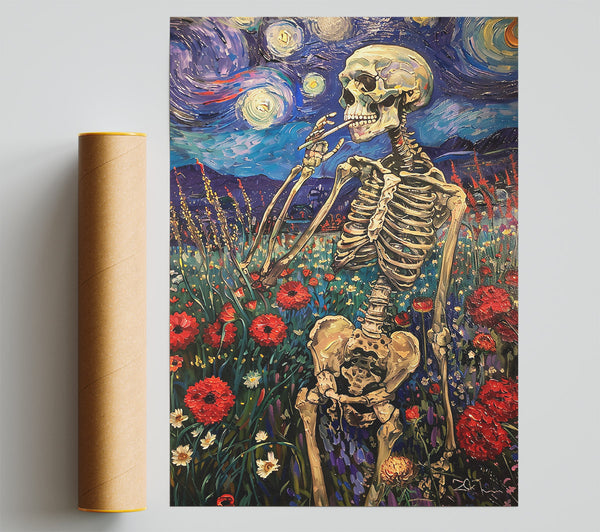 Blue Bones In Bloom Print