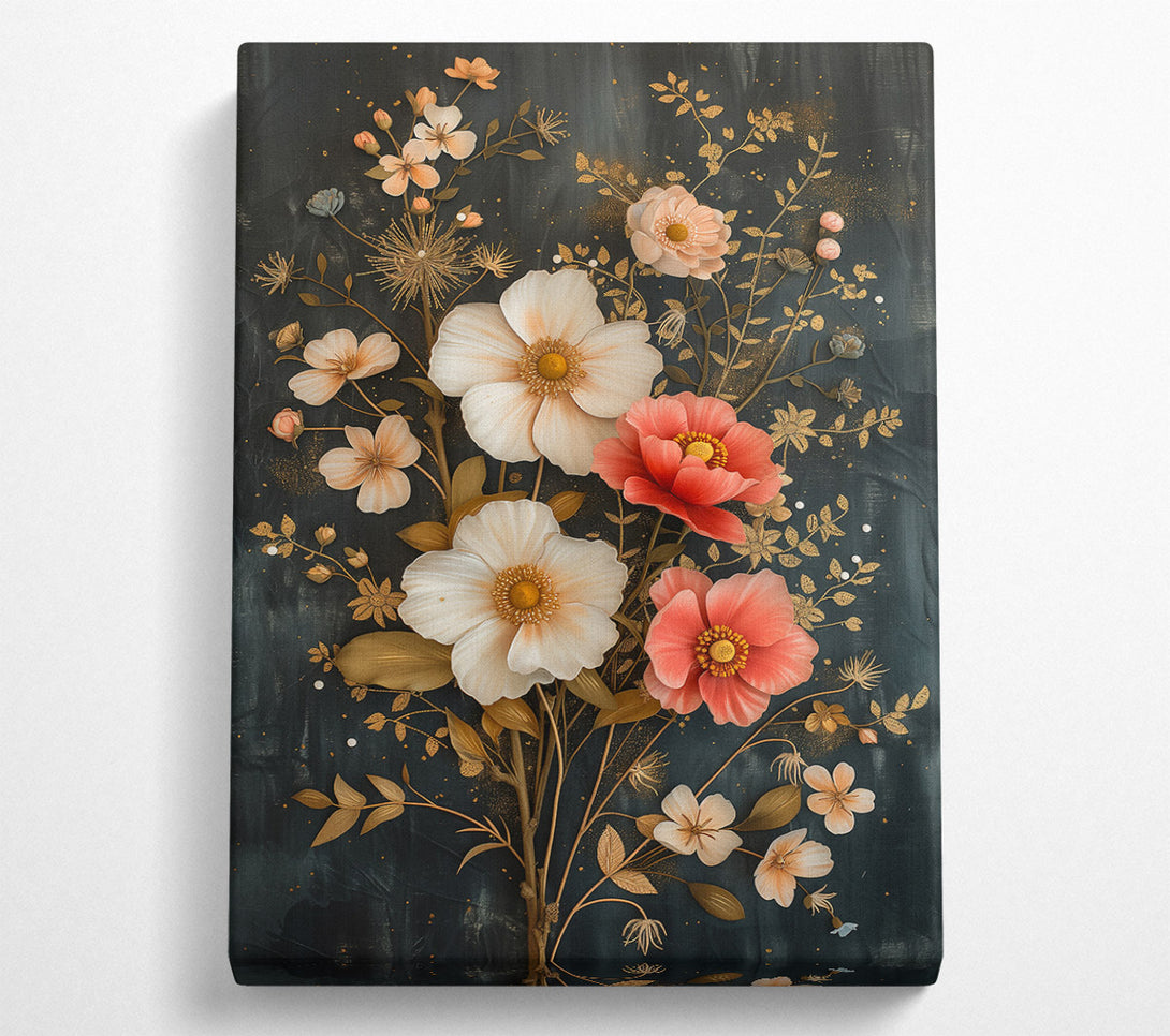  A Canvas Print of Peach Blossom Bloom Canvas Print