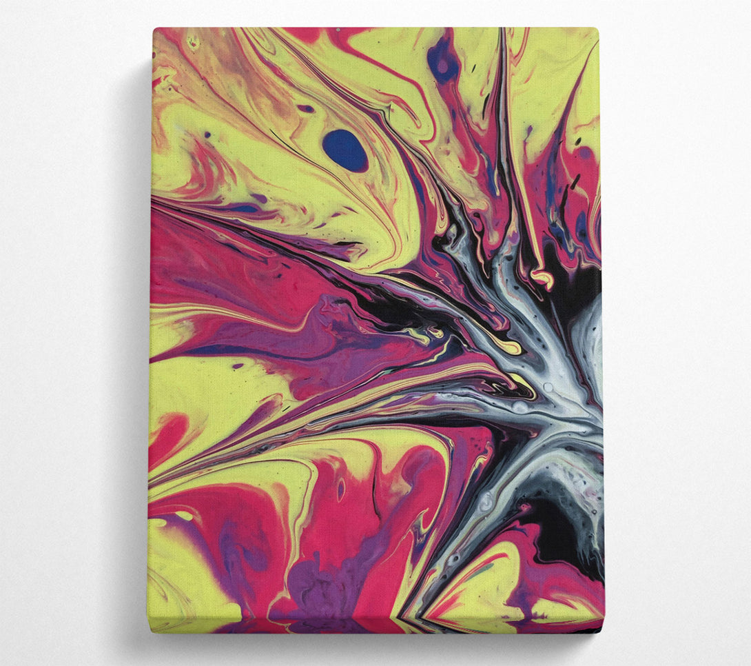 A Canvas Print of Yellow Swirling Dreams Canvas Print