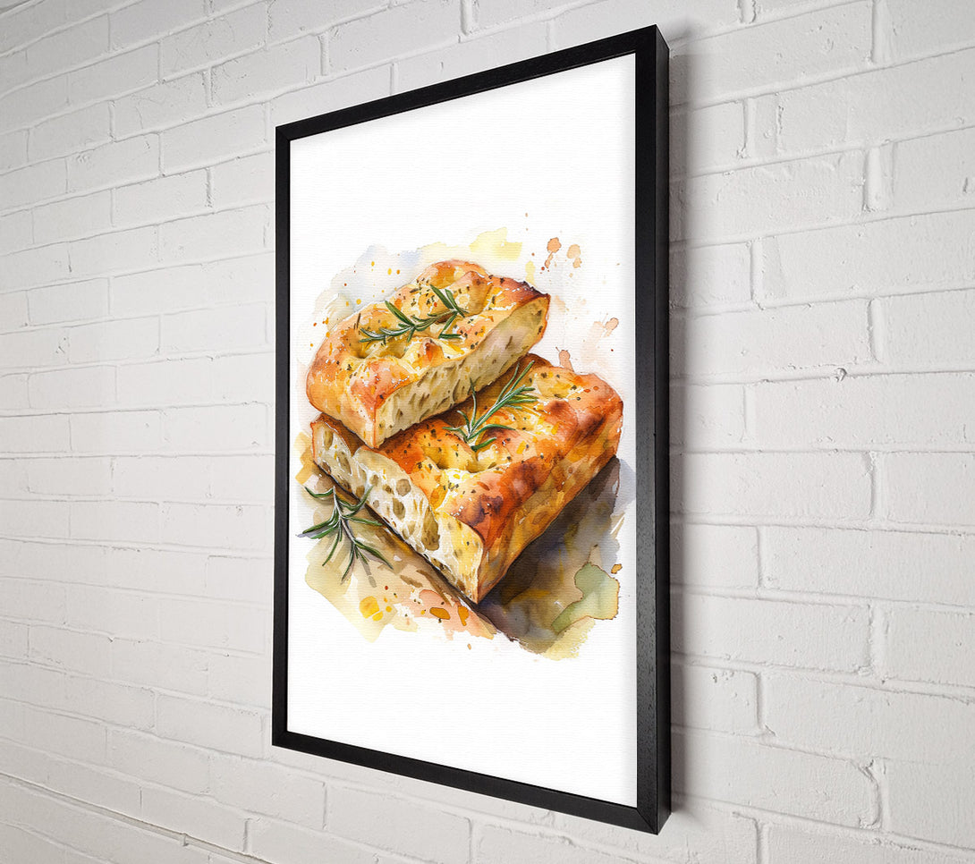  A Canvas Print of Focaccia Bread Canvas Print