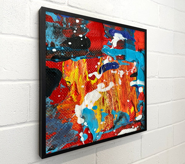 Red, Yellow, And Blue Burst