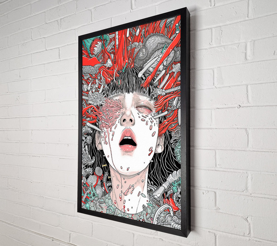  A Canvas Print of Crimson Tendrils Of Pain Canvas Print