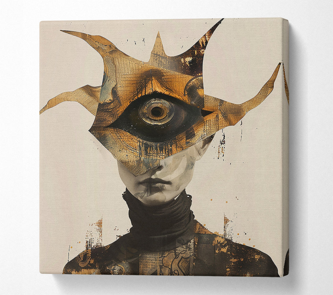  A Canvas Print of Golden Eye Witness Canvas Art