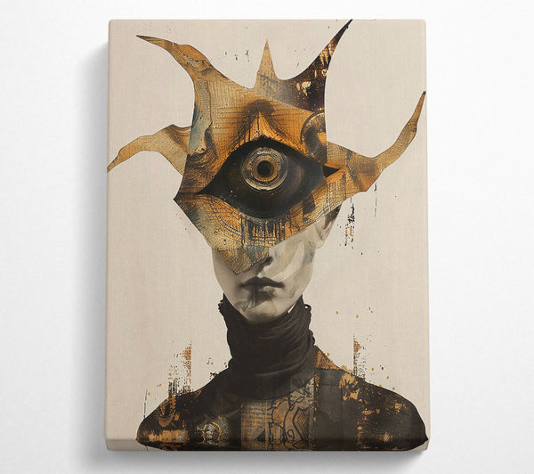  A Canvas Print of Golden Eye Witness Canvas Art