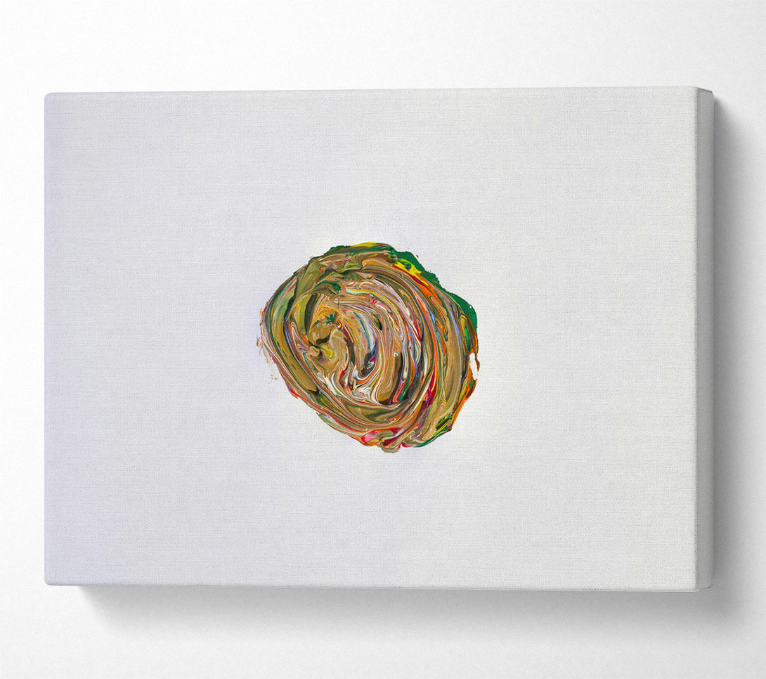  A Canvas Print of Golden Swirls Of Color Canvas Wall Art