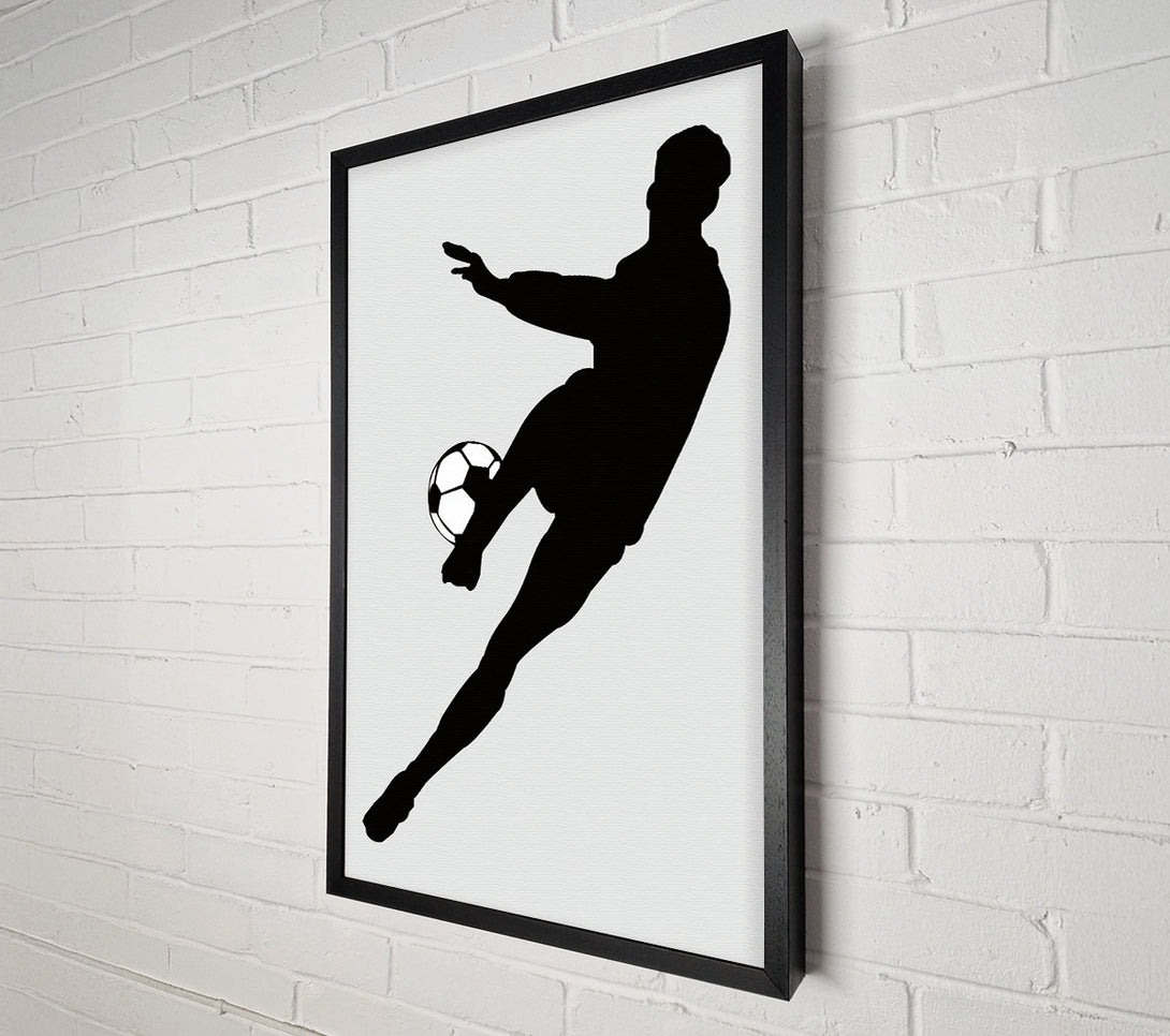  A Canvas Print of Footballer Canvas Print
