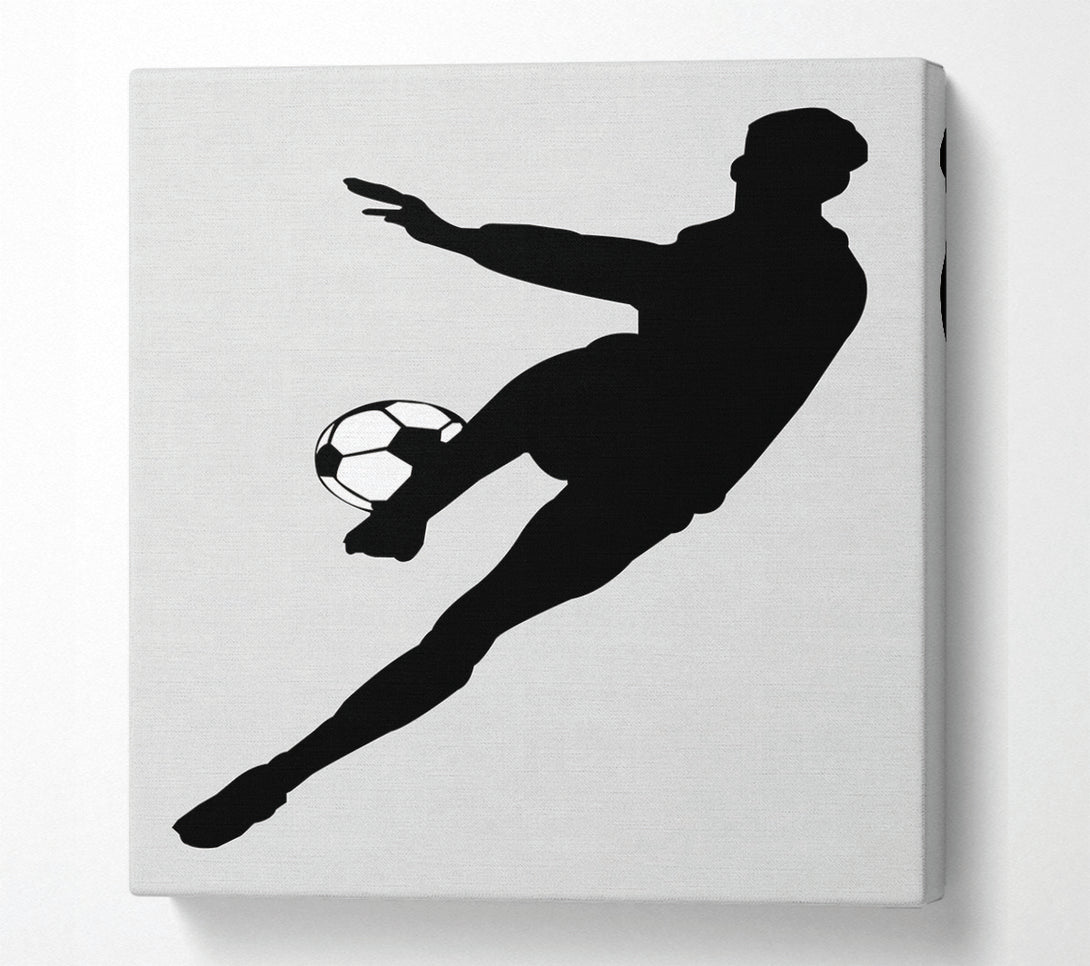  A Canvas Print of Footballer Canvas Print