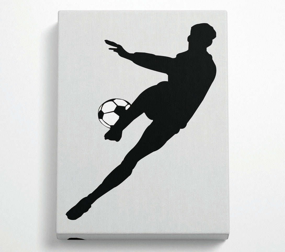  A Canvas Print of Footballer Canvas Print