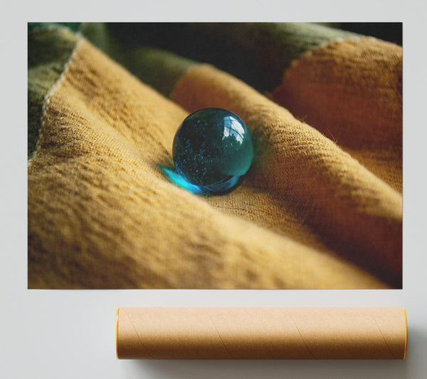 Azure On Linen Poster