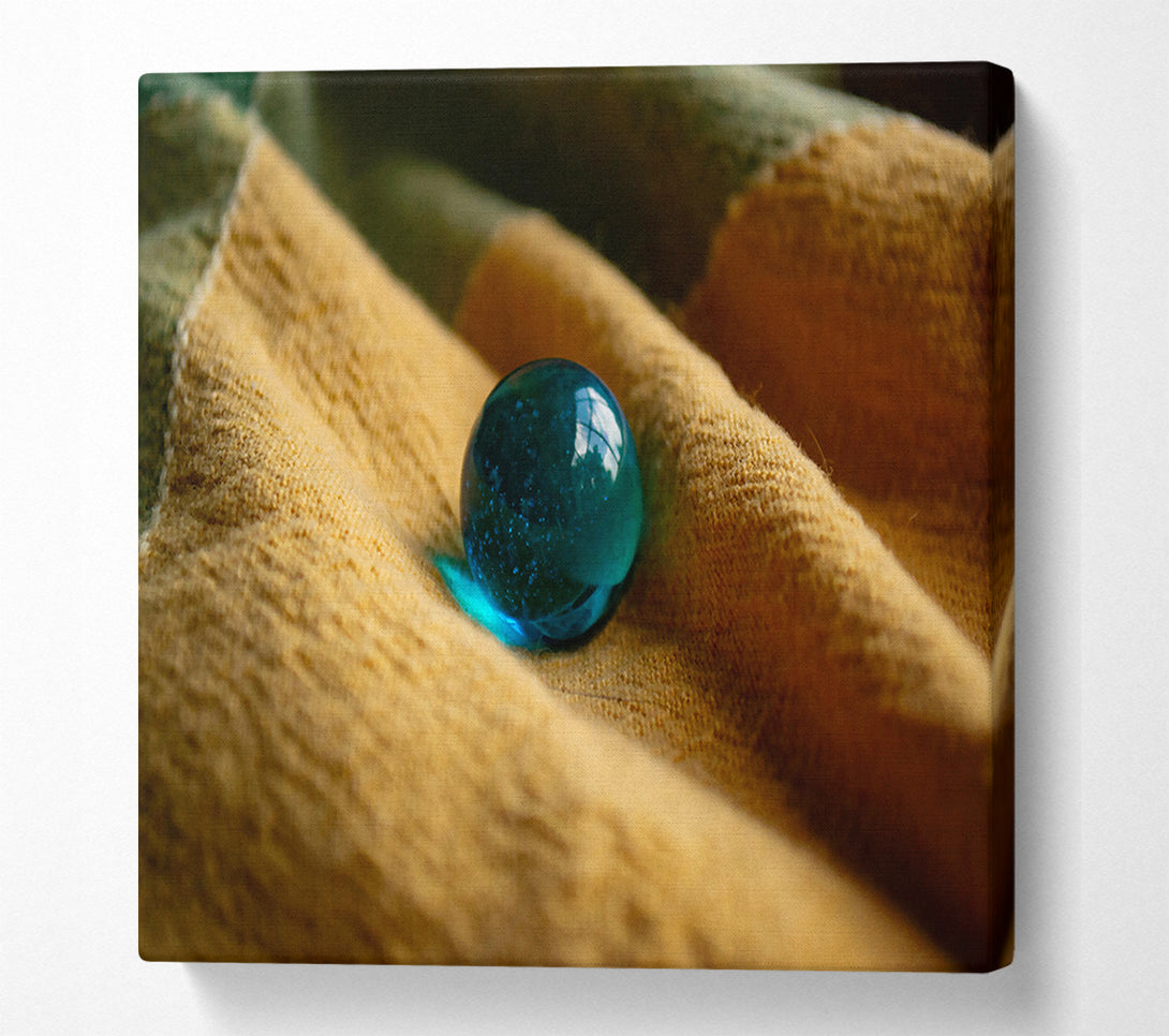  A Canvas Print of Azure On Linen Canvas Wall Art