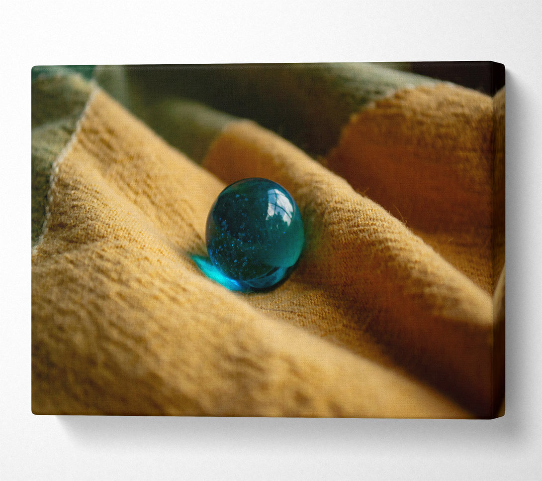  A Canvas Print of Azure On Linen Canvas Wall Art