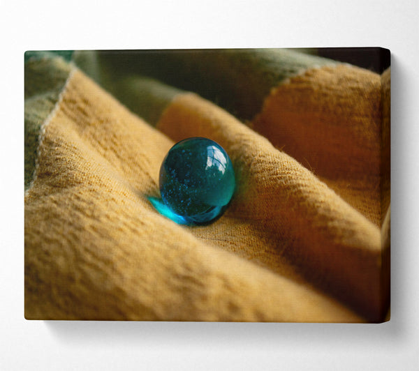 A Canvas Print of Azure On Linen Canvas Wall Art