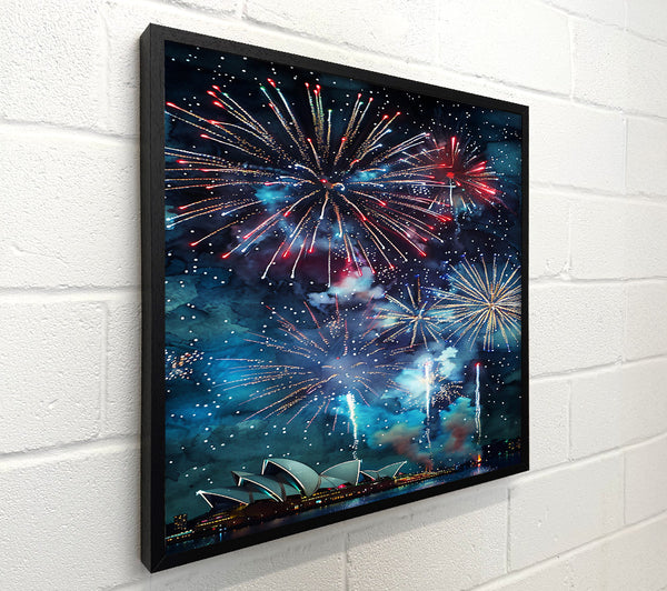 Blue Sky Fireworks Show
