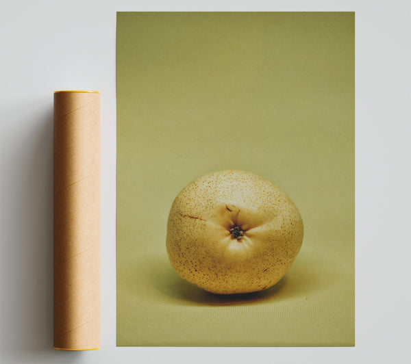 Golden Pear Still Life Poster