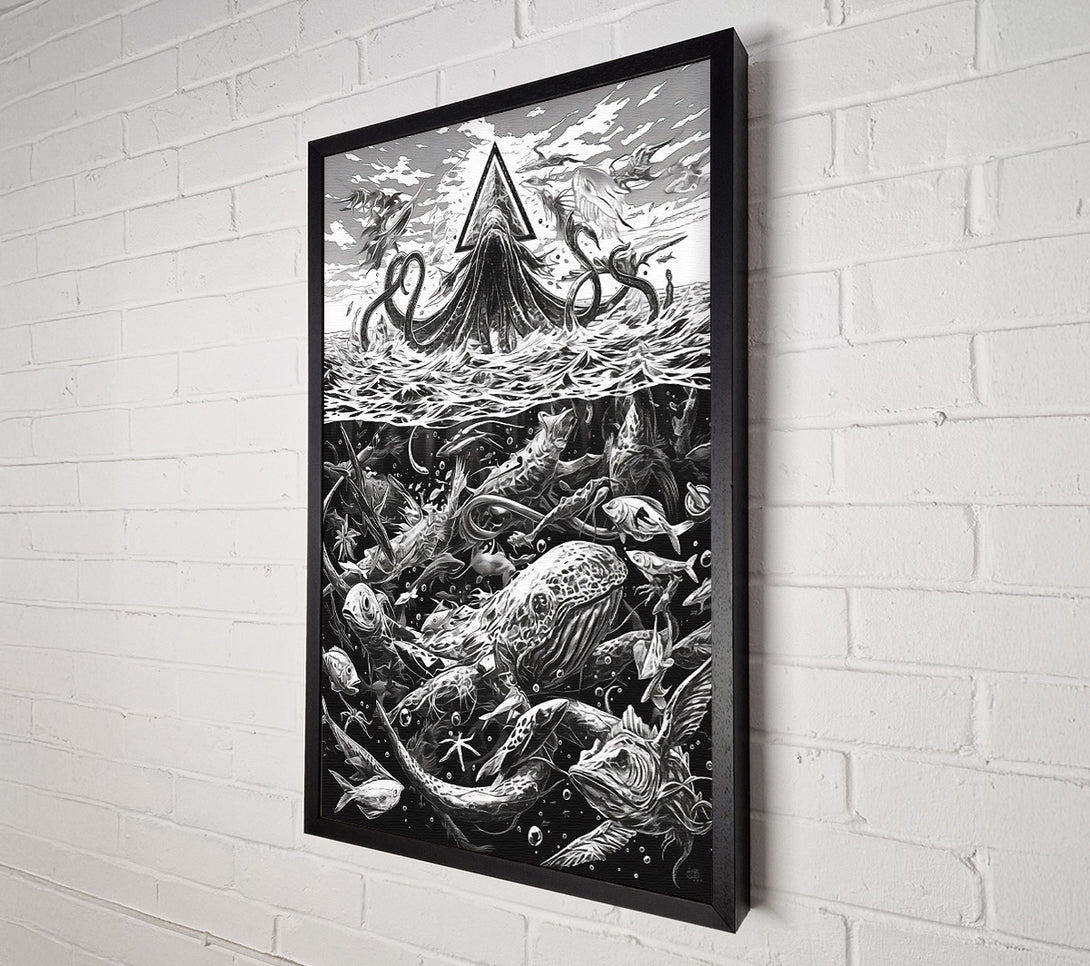  A Canvas Print of Black Sea Leviathan Canvas Art