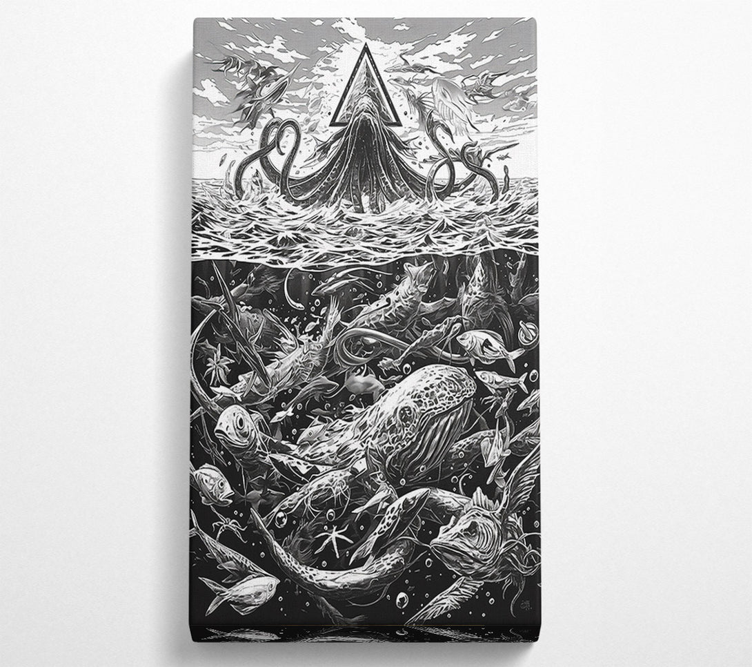  A Canvas Print of Black Sea Leviathan Canvas Art