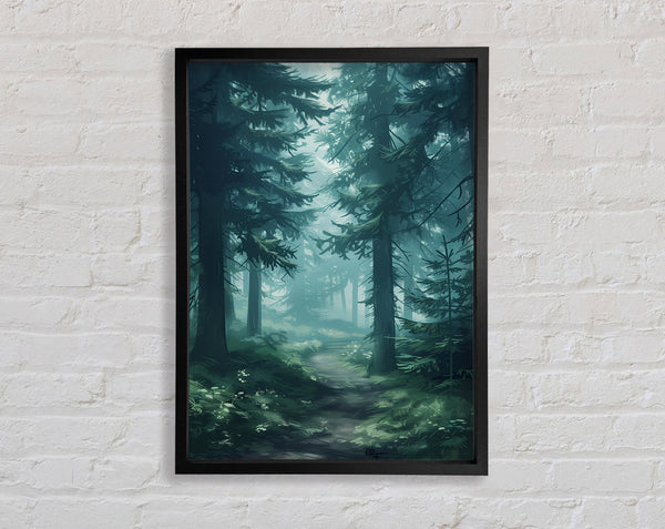 Forest Greens Framed Print