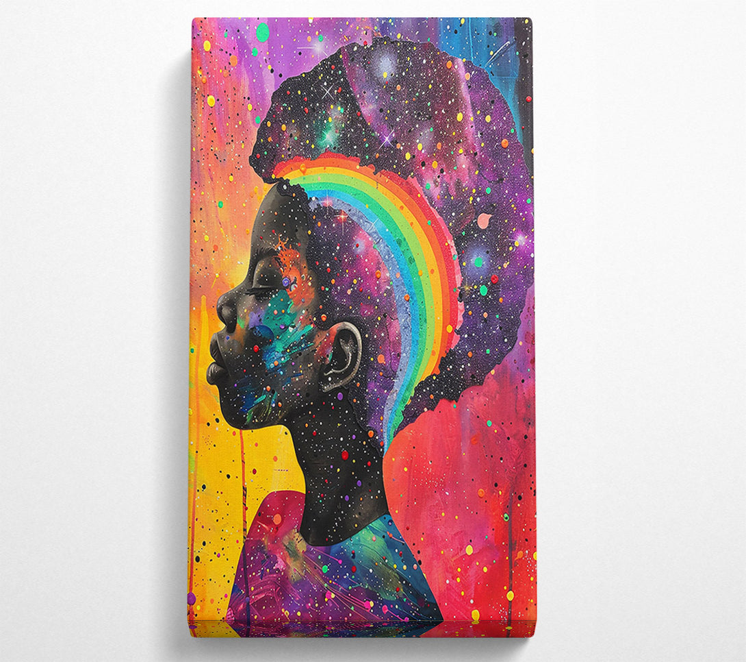  A Canvas Print of Cosmic Rainbow Dreamscape Canvas Wall Art