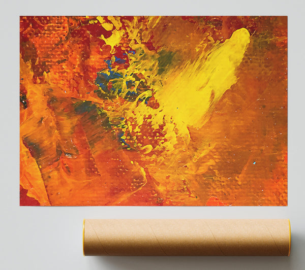 Golden Burst Of Color Poster