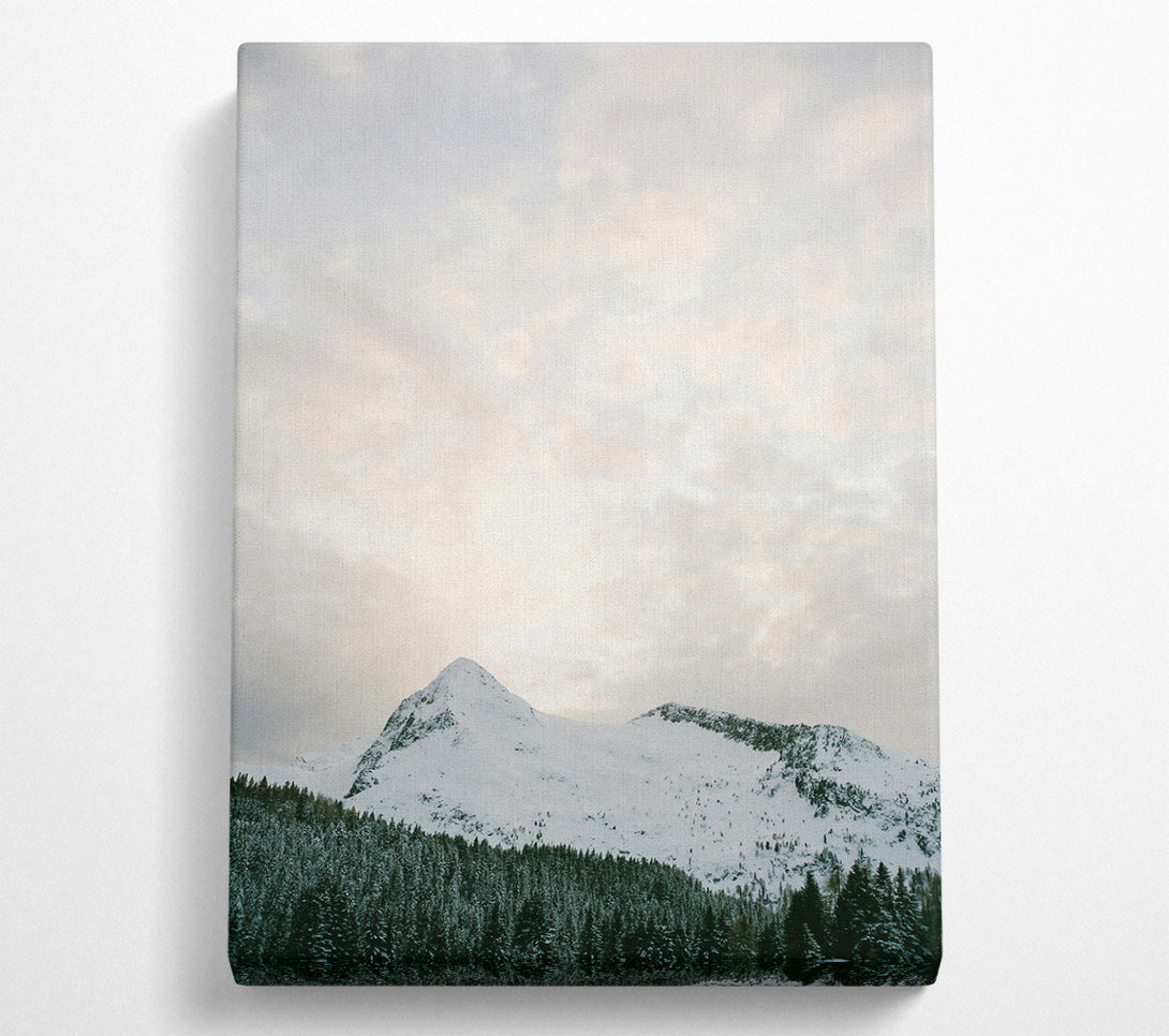  A Canvas Print of White Peak Serenity Canvas Print