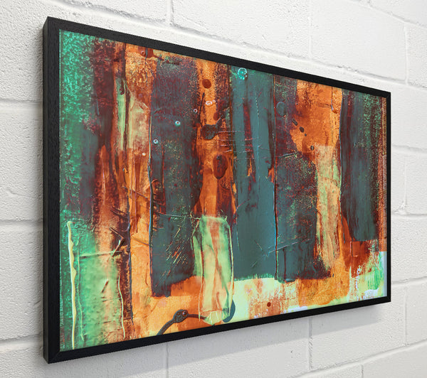 Teal Abstract Strokes