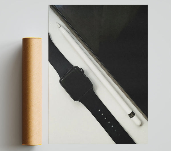 White Still Life Poster