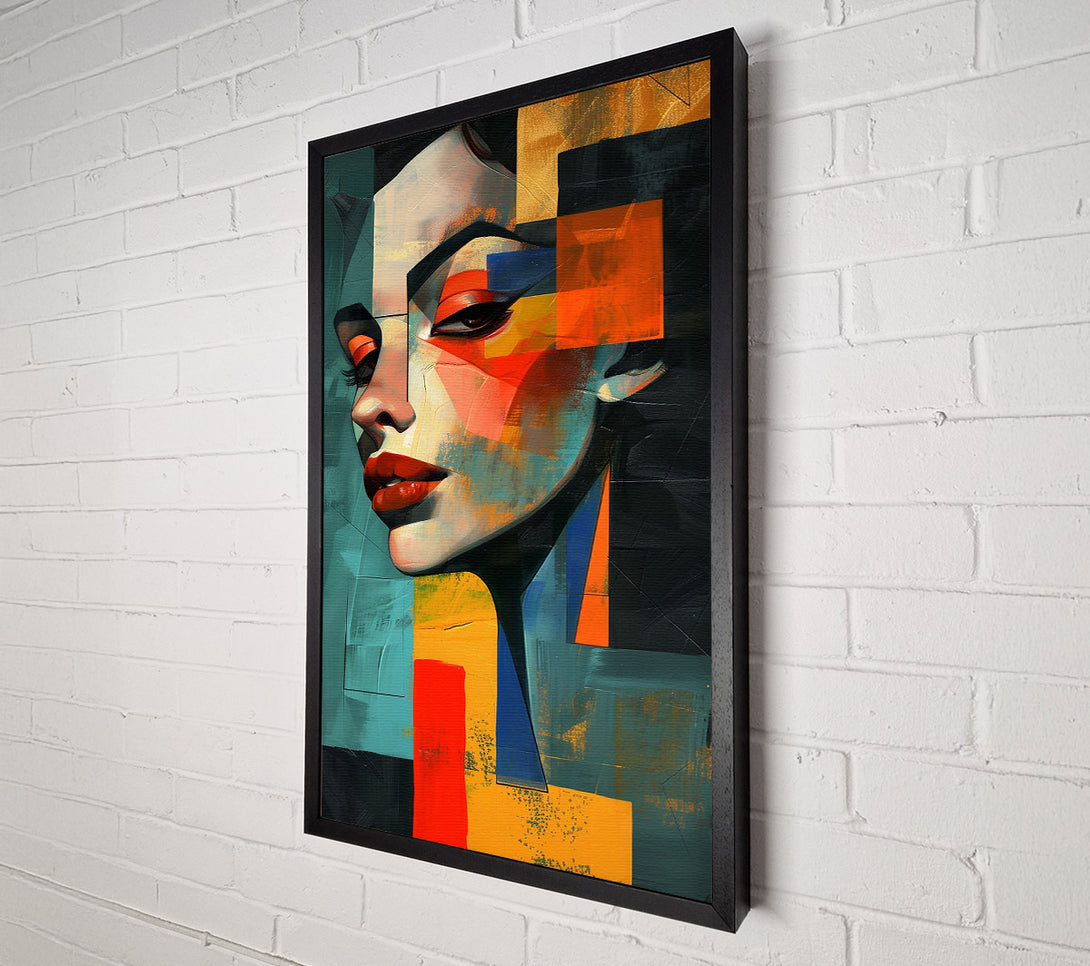 A Canvas Print of Orange Abstract Gaze Canvas Wall Art