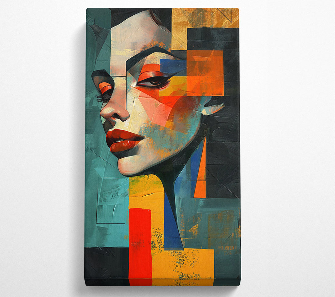  A Canvas Print of Orange Abstract Gaze Canvas Wall Art