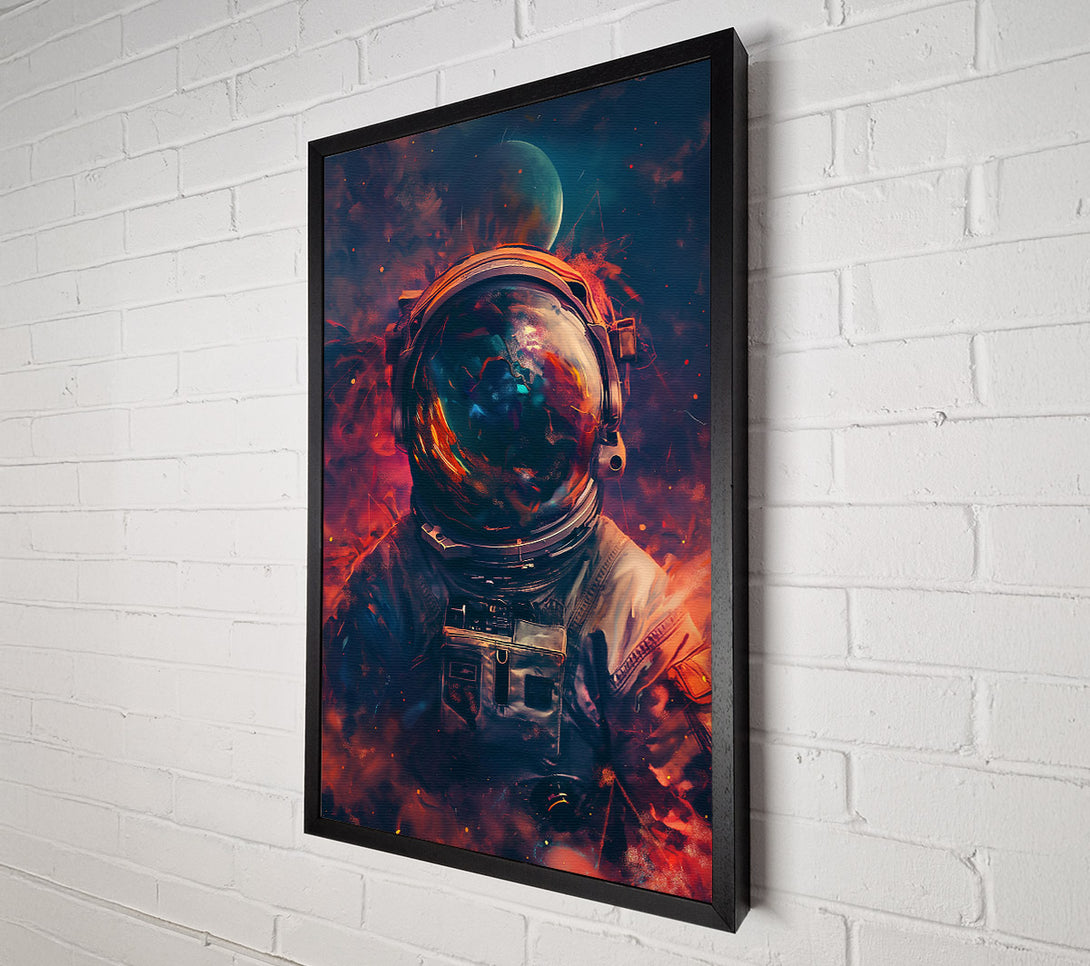  A Canvas Print of Crimson Astronaut'S Dream Canvas Print