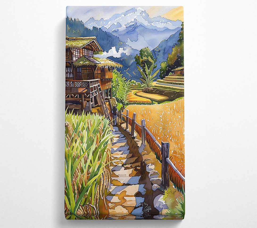  A Canvas Print of Blue Mountain Steps Canvas Wall Art