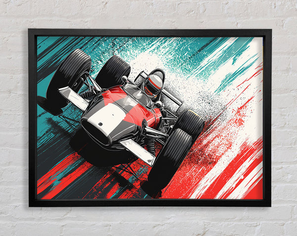 Formula One Blast Framed Print