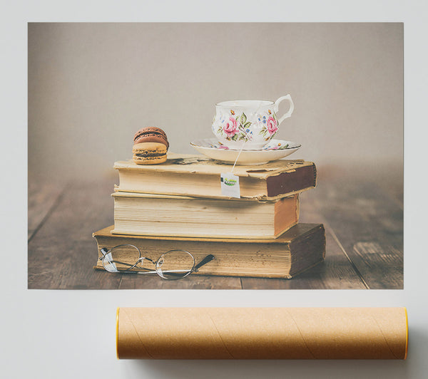 White Tea & Macarons Giclee Print