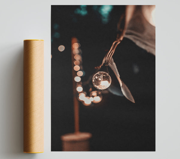 Golden Light Glow Giclee Print