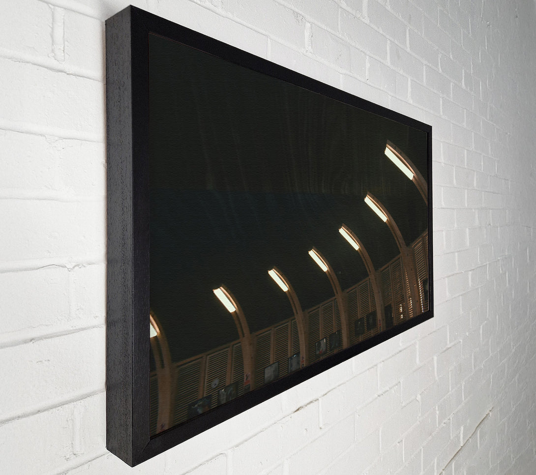 A Canvas Print of Warm Wooden Arcs Canvas Wall Art