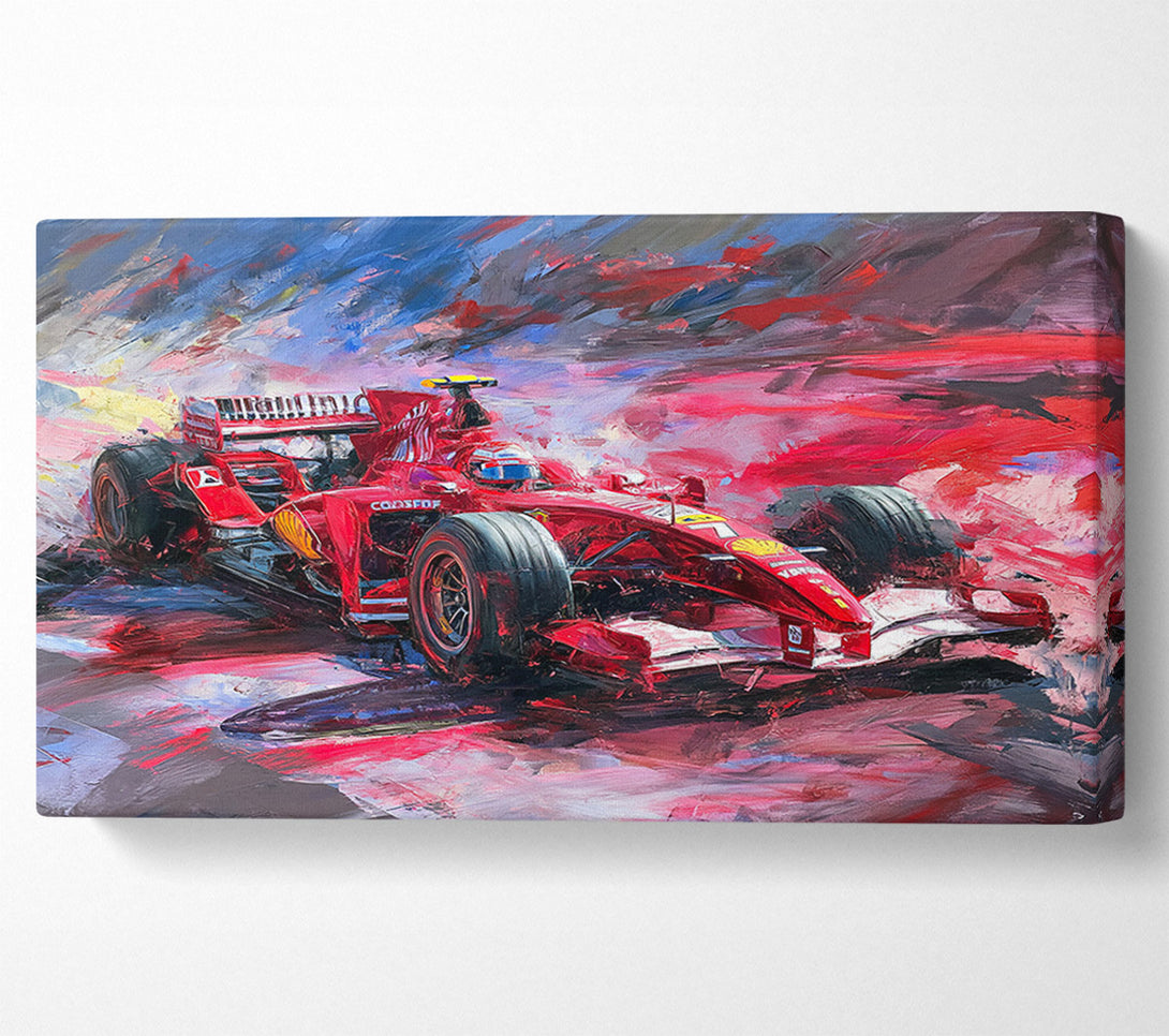  A Canvas Print of Formular One Race Car Canvas Wall Art