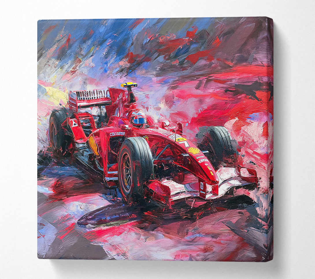  A Canvas Print of Formular One Race Car Canvas Wall Art