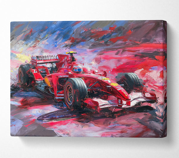  A Canvas Print of Formular One Race Car Canvas Wall Art