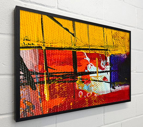 Yellow Grid Abstract