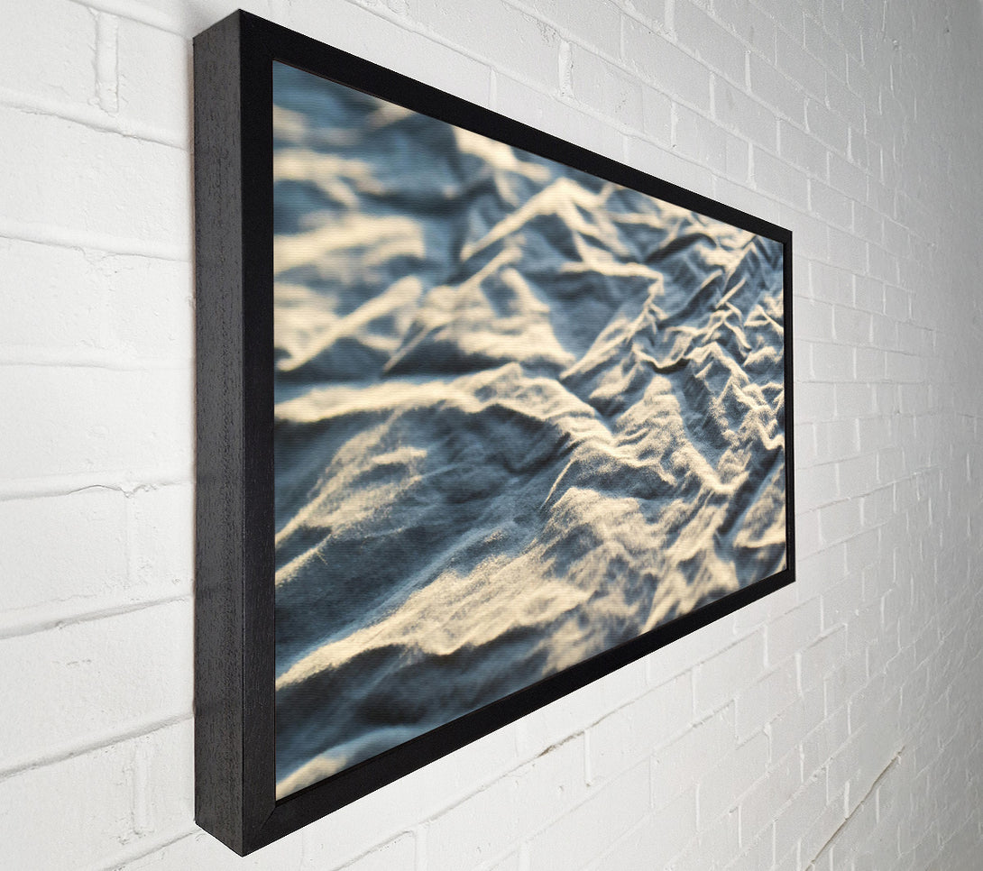  A Canvas Print of Creamy Linen Waves Canvas Wall Art