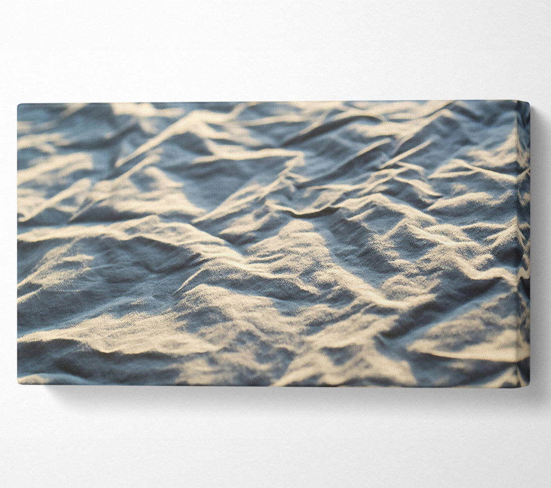  A Canvas Print of Creamy Linen Waves Canvas Wall Art