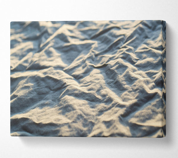  A Canvas Print of Creamy Linen Waves Canvas Wall Art