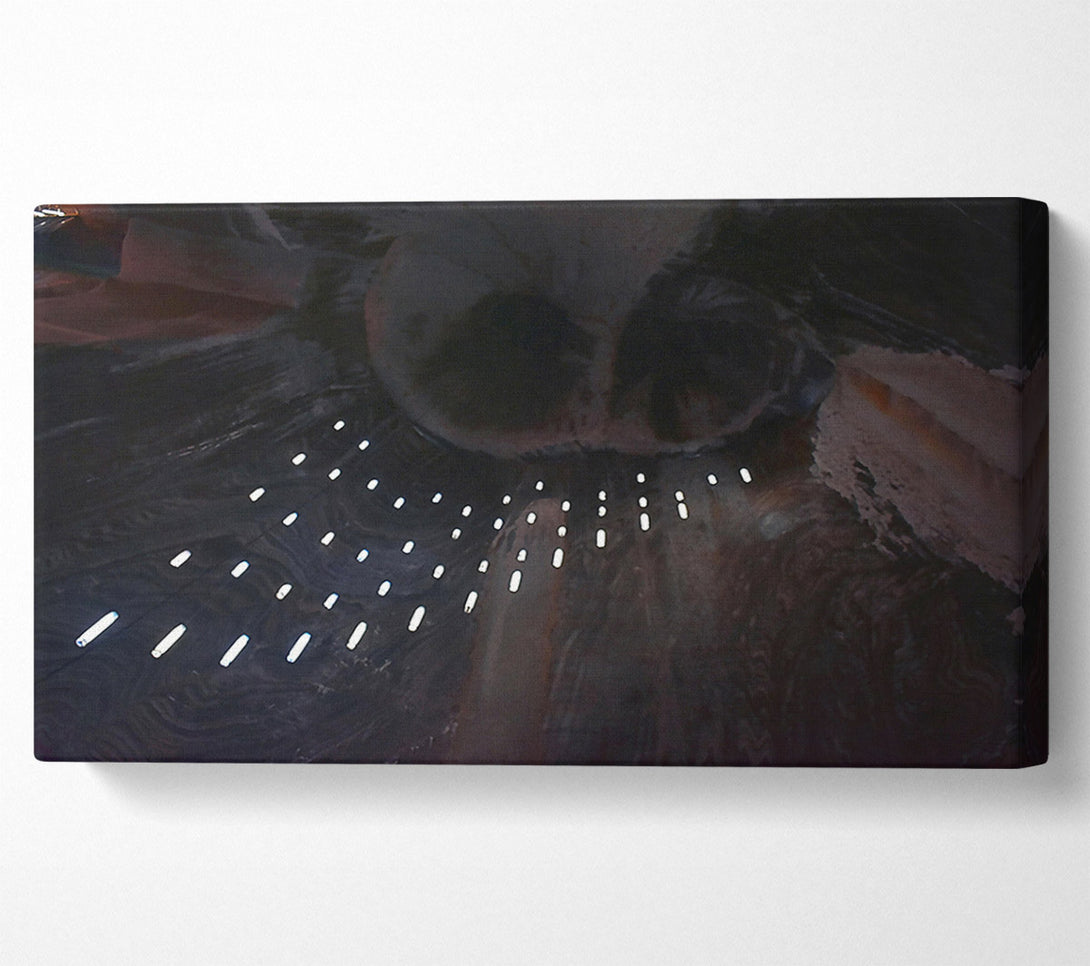  A Canvas Print of Black Cave Lights Canvas Print