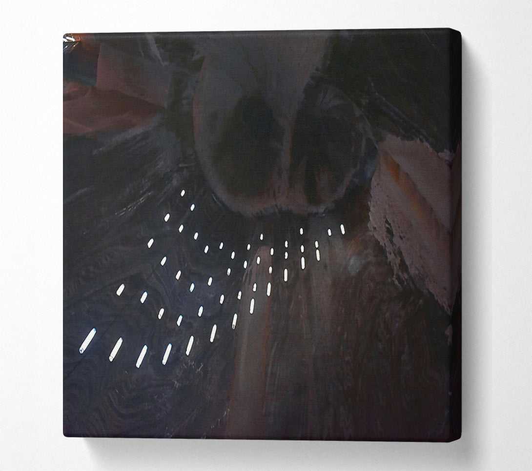  A Canvas Print of Black Cave Lights Canvas Print