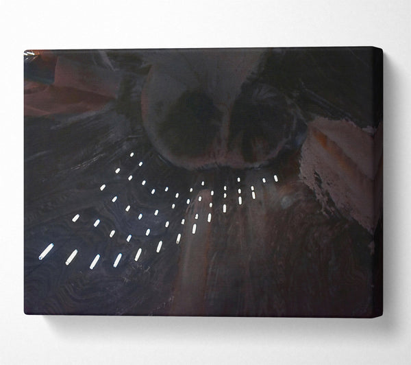  A Canvas Print of Black Cave Lights Canvas Print