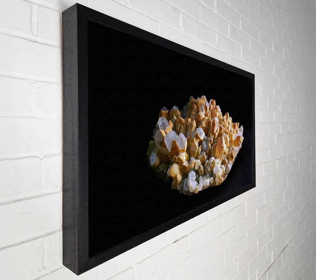  A Canvas Print of Golden Quartz Cluster Canvas Art