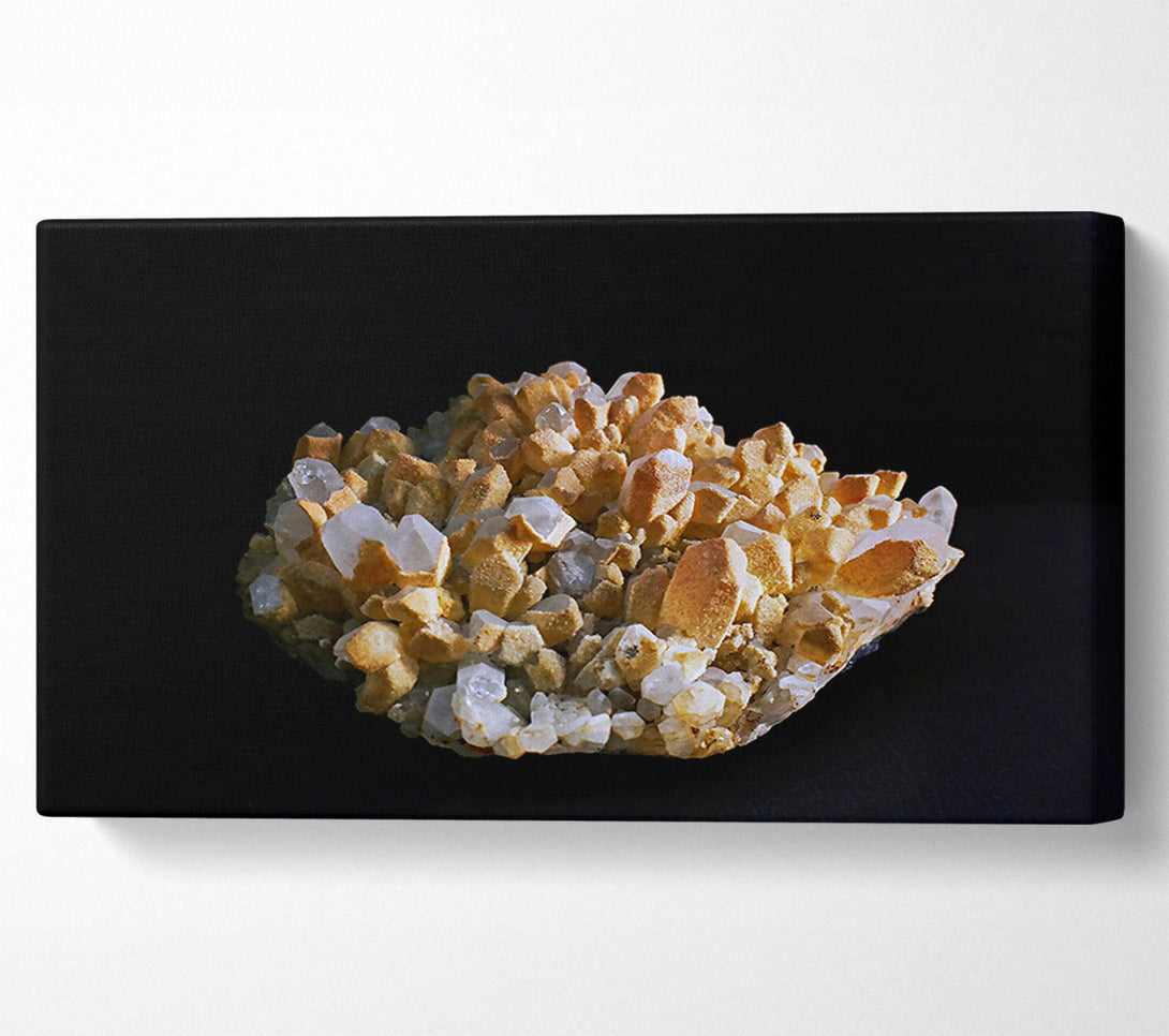  A Canvas Print of Golden Quartz Cluster Canvas Art