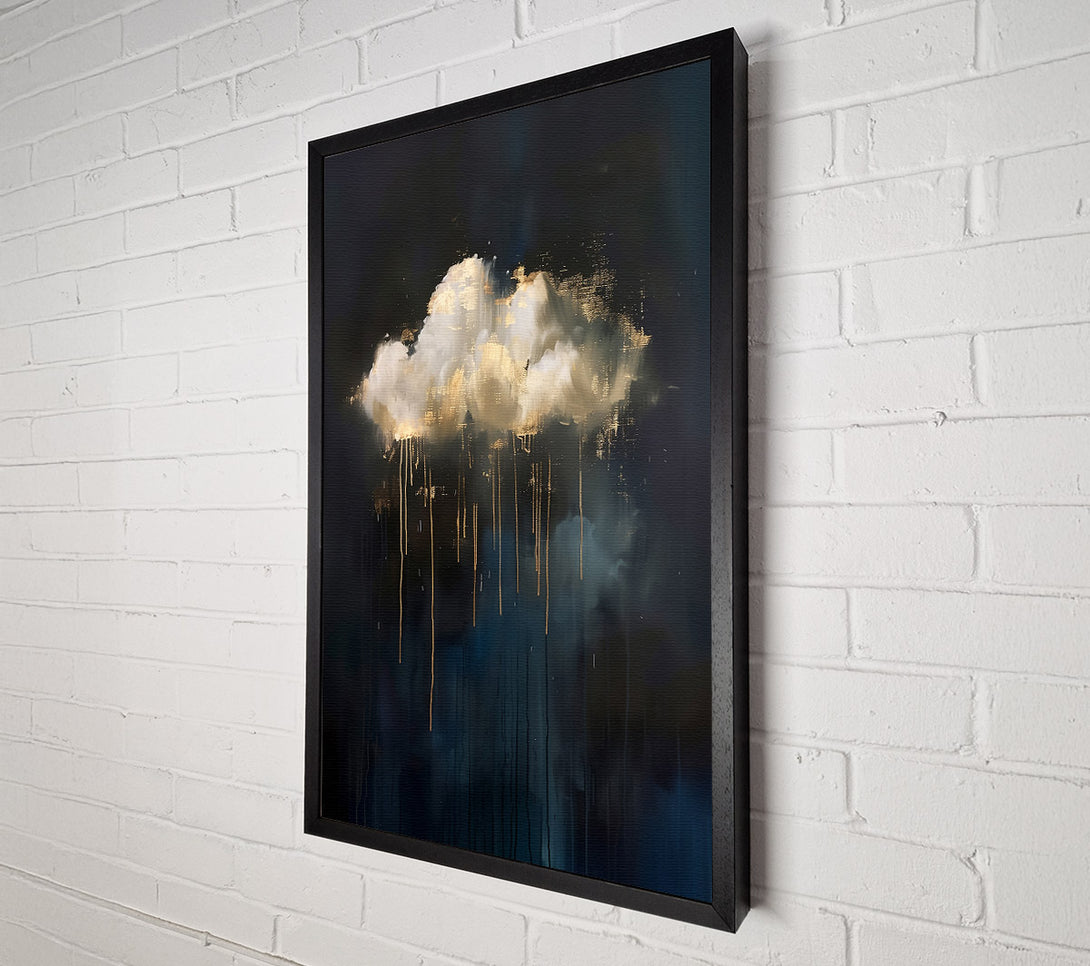 A Canvas Print of Golden Cloud Drizzle Canvas Wall Art