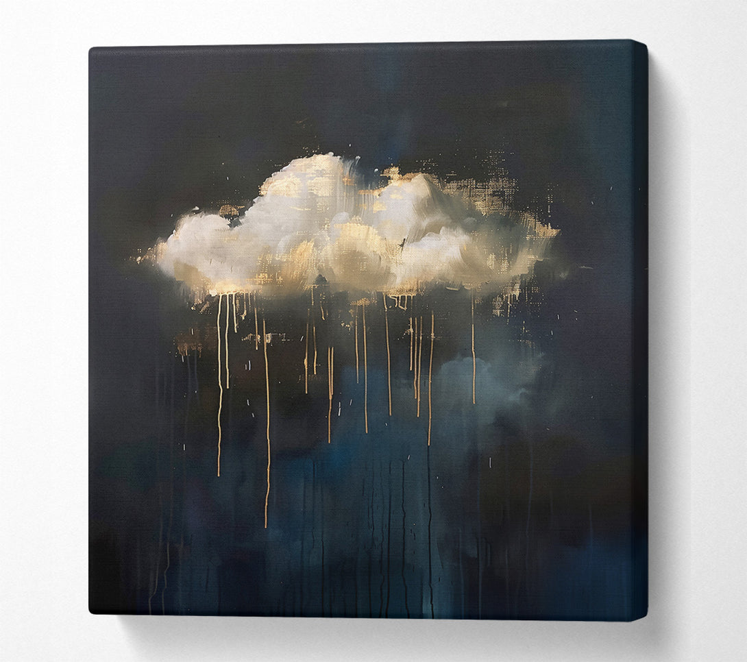  A Canvas Print of Golden Cloud Drizzle Canvas Wall Art